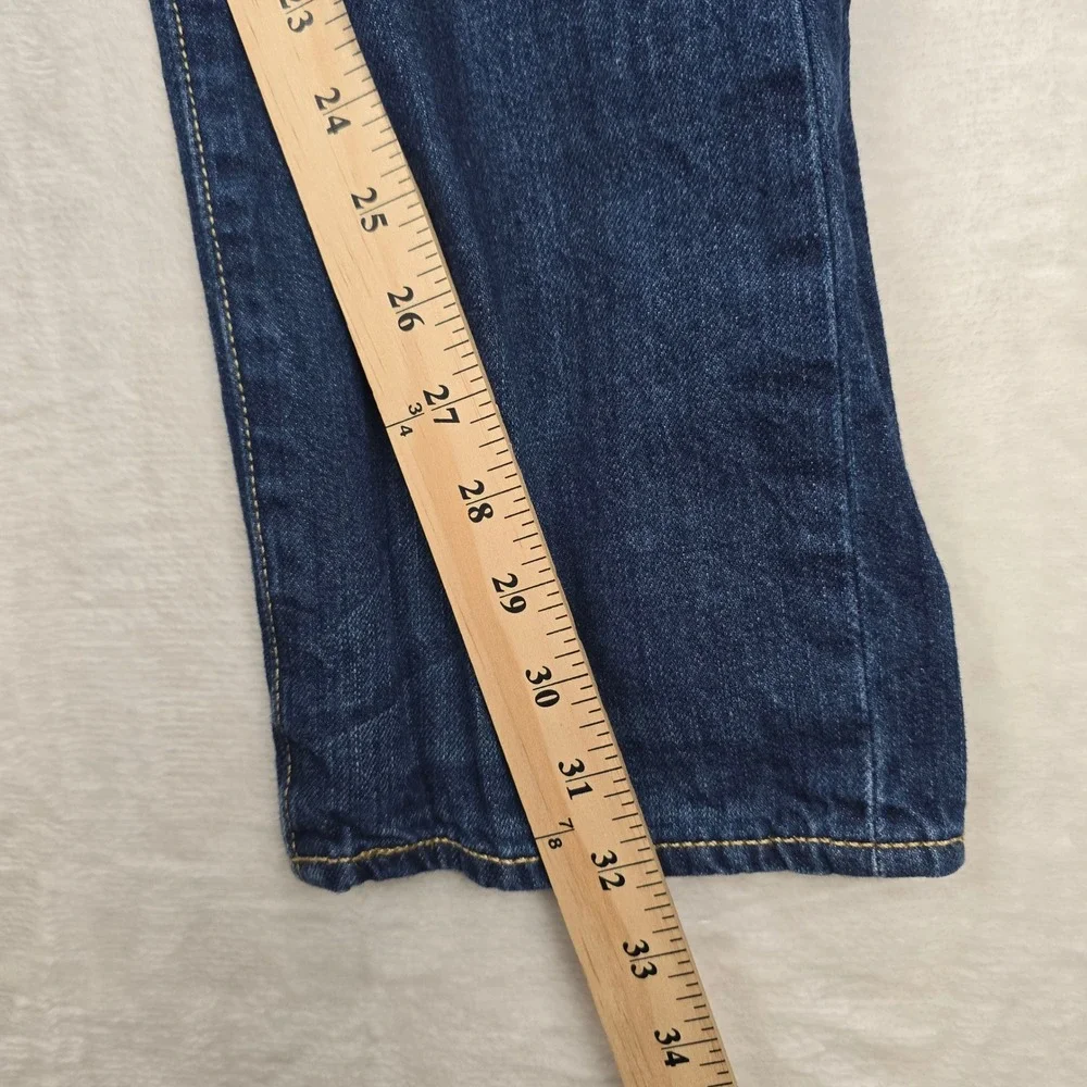 Levis 501 Original Fit Jeans Mens 33x32 Dark Wash Straight Leg Indigo 00501-1629